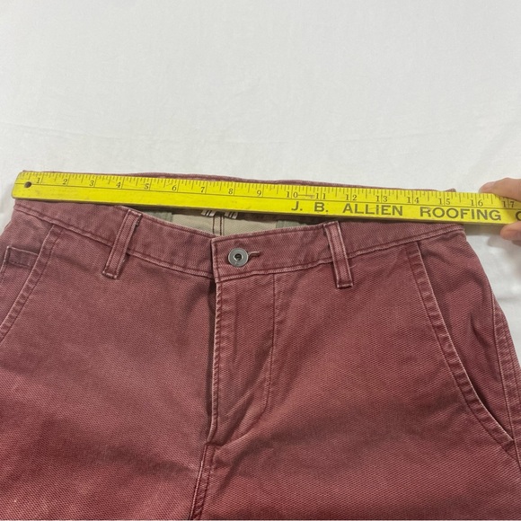 Dockers’ Maroon Straight-Leg Pants Slim tapered leg Men’s 32-32 - Picture 6 of 7
